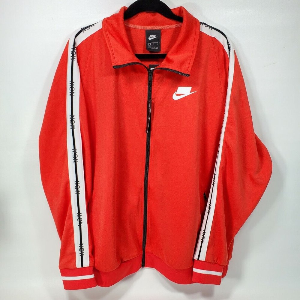Nike NSW Jacket Orange Blue Full Zip NWT AR1611-696 Men's Sz XXL